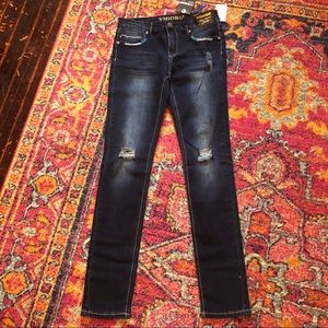 Vigoss s14 distressed dark denim super stretch